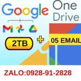 Google One 2TB Chính Chủ Family (05 Email )